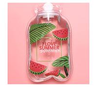 Bolsa De Agua Caliente Con Funda 3PCS transparente Botella linda caliente agua for mantener su vientre del calentador del calentador de la mano de dibujos animados Lleno mini portátil bolsa de agua ca