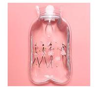 Bolsa De Agua Caliente Con Funda 3PCS transparente Botella linda caliente agua for mantener su vientre del calentador del calentador de la mano de dibujos animados Lleno mini portátil bolsa de agua ca