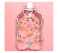 Bolsa De Agua Caliente Con Funda 3PCS transparente Botella linda caliente agua for mantener su vientre del calentador del calentador de la mano de dibujos animados Lleno mini portátil bolsa de agua ca