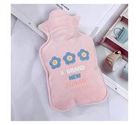 Bolsa De Agua Caliente Con Funda 4PCS Termo Lindo De Dibujos Animados Portátil A Prueba De Frío Bolsa De Paño Grueso Y Suave Femenino De Mano Caliente Botella De Agua 300ml Segura (Color : 4PCS B)