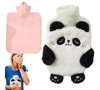 Bolsa de agua caliente con funda | calentador de manos | bolsa de agua caliente con cubierta para dolores menstruales, alivio de cuello y hombros, calentador para pies calientes Qumiuu