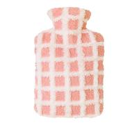 Bolsa de agua caliente con funda, calentador de pies y manos, botellas de agua caliente, a prueba de fugas, botella de agua caliente suave a prueba de fugas, botellas de agua caliente acogedoras para