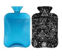 Bolsa de agua caliente con funda, fórmula matemática, ecuaciones matemáticas, bolsa de agua caliente de 2 L para aliviar el dolor, cuello y hombros, calentador de manos y pies