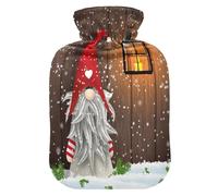 Bolsa de agua caliente con funda suave extraíble para aliviar el dolor, calambres menstruales, calentadores de pies M Nisser Noruega Dinamarca Tomtar Suecia Tonttu