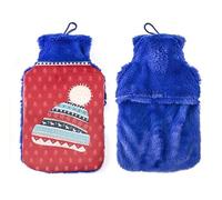 Bolsa de agua caliente con gorro de forro polar warn winter surtido 1,8 l