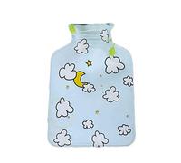 Bolsa de agua caliente con relleno de agua caliente con diseño de plátano, sandía y fresa, calentador de inyección, color aleatorio