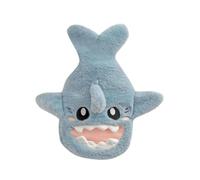 Bolsa de agua caliente con relleno de agua de 1000 ml, bonita caricatura que disipa el frío, gran capacidad, forma de tiburón, botella de agua caliente no eléctrica (azul)