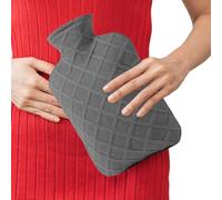 Bolsa de agua caliente de 1,2 litros, bolsa de calor, 4-6 horas de tiempo de conservación del calor, con funda a prueba de fugas, para piernas, hombros, cuello y espalda