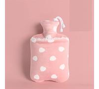 Bolsa de agua caliente de 1000 ml, los estudiantes llevan bolsa de agua tibia, compresa caliente for el estómago, regalo rosa / 120