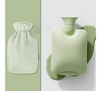 Bolsa de agua caliente de 1000ml for llenar el estómago y la cintura, bolsa de agua caliente for manos y pies calientes for niñas, funda de tela/152(D)
