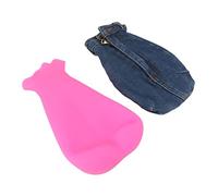 Bolsa de agua caliente de descompresión, mejora el dolor muscular, innovadora botella de agua caliente divertida para oficina (rojo rosa)