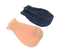 Bolsa de agua caliente de descompresión, mejora el dolor muscular, innovadora botella de agua caliente divertida para oficina (albaricoque)