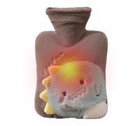 Bolsa de agua caliente de dibujos animados, almohadilla térmica portátil, bolsa de agua caliente de invierno, cubierta, calentador de cama para pies, botella de agua caliente para cintura,