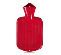 Bolsa de agua caliente de goma para niños de 0,8 l, color rojo