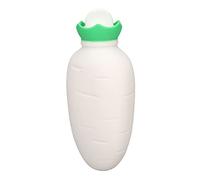 Bolsa de Agua Caliente de Invierno, Botella de Agua Caliente Gruesa Impermeable Portátil para Cuello Abdomen (Blanco)