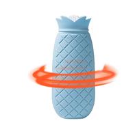 Bolsa de agua caliente de invierno | Botellas portátiles con bolsa de agua caliente con diseño de piña para cama - Calentador de manos y pies a prueba de fugas para niños, calambres menstruales en