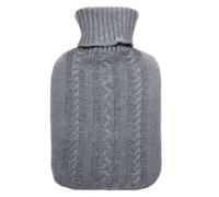 Bolsa de agua caliente de punto Cassandra Grey de 1,8 l