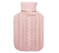 Bolsa de agua caliente de punto Cassandra rosa de 1,8 l