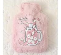 Bolsa de agua caliente dulce agua caliente de peluche de dibujos animados lindo calentador de manos suministrar calor 750ml (B)