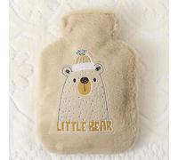 Bolsa de agua caliente dulce agua caliente de peluche de dibujos animados lindo calentador de manos suministrar calor 750ml (D)