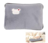 Bolsa de Agua Caliente Eléctrica, Botella de Agua Caliente, Saco Calienta Camas Portátil, Recargable Portátil Bolsa de Agua Caliente, Bolsa de Agua Caliente con Funda de Felpa, Ahorro de Energía