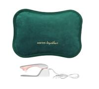 Bolsa de Agua Caliente Eléctrica. Botella de Calor Térmica para Espalda, Lumbares, Vientre, Manos. Saco Calienta Camas Portátil con Control de Temperatura.