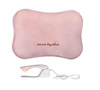 Bolsa de Agua Caliente Eléctrica. Botella de Calor Térmica para Espalda, Lumbares, Vientre, Manos. Saco Calienta Camas Portátil con Control de Temperatura.