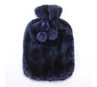 Bolsa de agua caliente extraíble 2 l, funda felpa, protectora invierno, fundas for conservar el calor, suave, cálida, antifrío, portátil, 1 unidad Para Mantener Las Manos Calientes(Blue)