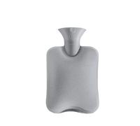 Bolsa de agua caliente, Funda de tela for botella de agua caliente desmontable, calentador de manos reutilizable for niñas en invierno(Grey)
