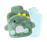 Bolsa de Agua Caliente,Hot Water Bottle, botella de cama, Botellas de Agua Caliente con Suave Felpa Funda,No hay fugas,Para Mantener el Agua Calient