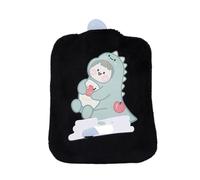 Bolsa de agua caliente, Manos y pies calientes en invierno, bolsa de agua caliente, llenado de agua comprimida con agua caliente, bolsa de agua caliente(Black)