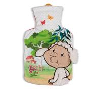 Bolsa de Agua Caliente Oveja Sheepmila 500ml Multicolor- Animal de Peluche para Calentar a Partir de 10 Meses- Bolsa de Agua Caliente con Forma de niaml