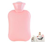 Bolsa de agua caliente para invierno, mini calentadores de manos de agua caliente engrosada, bolsa de agua caliente de 500 ml para compresas y frías, calentadores de manos y pies, ideal para calambres