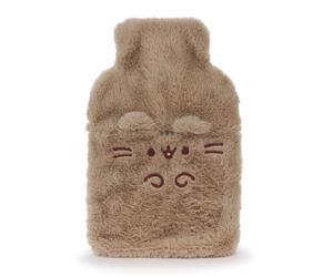 Bolsa de agua caliente para mujer Pusheen | Almohadilla térmica peluda marrón para damas y niñas | Accesorio de felpa aislado |Regalo para adultos y niños