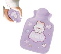 Bolsa de agua caliente reutilizable para aliviar el dolor, calentador de manos de peluche con diseño de dibujos animados | Bolsa de agua caliente de invierno