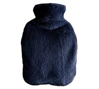 Bolsa de agua caliente suave a prueba de explosiones a prueba de fugas, bolsa de agua caliente de 1000 ml/2000 ml de capacidad, llena de agua para calentar las manos de tu bebé, utilizada para aliviar el dolor de cuello, espalda y piernas, azul oscuro, 2000 ml, talla única