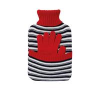Bolsa de agua caliente y guantes 2 en 1 ● Bolsa de agua caliente de goma natural de 2L ● Conserva el calor hasta 8H ● Plic