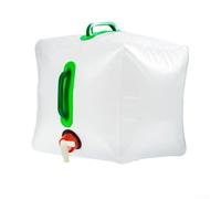 Bolsa de agua de PVC de 20 L, hervidor de agua plegable para viajes a la playa y aventuras de camping (20 L)
