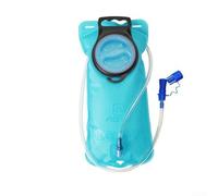Bolsa de agua de TPU con válvula de mordida a prueba de fugas, paquete de hidratación para ciclismo, senderismo, camping, para depósito plegable con tubo de 100 cm, color azul