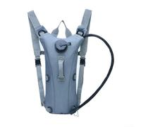 Bolsa de agua extraíble en mochila de hidratación impermeable de 3 L, ideal para senderismo y diversión al aire libre (gris)