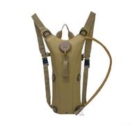 Bolsa de agua extraíble en mochila de hidratación impermeable de 3 L, ideal para senderismo y diversión al aire libre (caqui)