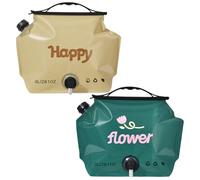 Bolsa de agua para acampar - Bolsa de agua portátil 8 litros reutilizable, contenedor plegable de gran apertura, limpieza fácil para senderismo, pesca playa deportes extremos
