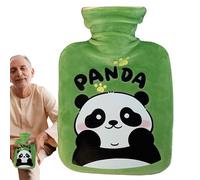Bolsa de agua para botella caliente, calentador de pies con patrón de panda, bolsa de agua caliente para compresión fría | para mujeres y hombres, cuello, hombro, cintura, pie, pierna, cuerpo, camping