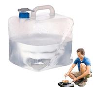 Bolsa de agua para camping, bidón plegable de 10 l, almacenamiento de agua a prueba de fugas, para viajes de mochila, supervivencia, picnic, pesca, senderismo, viajes al aire libre