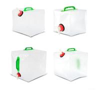 Bolsa de agua plegable de 20 L, ideal para actividades al aire libre, hervidor de agua de PVC fácil de transportar para acampar (5 L)