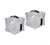 Bolsa de agua portátil de PVC transparente de 20 L para entusiastas al aire libre con función a prueba de fugas y tubo de fácil acceso