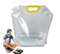 Bolsa de agua portátil para acampar y colapsar, bolsa de agua portátil para exteriores | Herramienta de almacenamiento de agua con agarre grueso para camping, escalada, viajes, hogar,