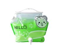 Bolsa de Agua Portátil - Suministro de Camping Plegable, Botella de Agua de Gran Capacidad de 8 Litros, Diseño de Boquilla Manual, Plegable | Adecuado para Camping, Mochila de Hombro, es