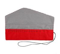 Bolsa de agujas de ganchillo impermeable para una fácil organización de herramientas de tejer, solución de almacenamiento plegable (rojo)