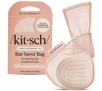 Bolsa de ahorro para jabn Kitsch - Bolsa de malla patentada para jabn de barra de acondicionador de aceite de ricino con etiqueta identificativ